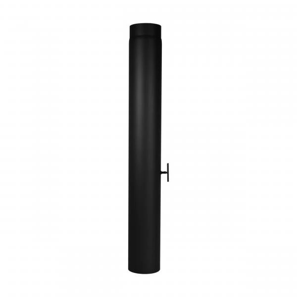 Verlängerungsrohr Länge 1000 Mm Mit Drosselklappe - 130 Mm Ø 3 Verlängerungsrohr Länge 1000 Mm Mit Drosselklappe - 130 Mm Ø