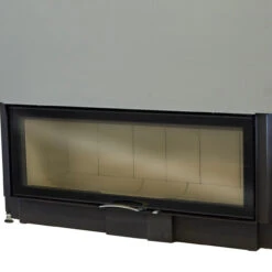 Panorama Kamineinsatz 120x45S Mit Hebetür 13kW