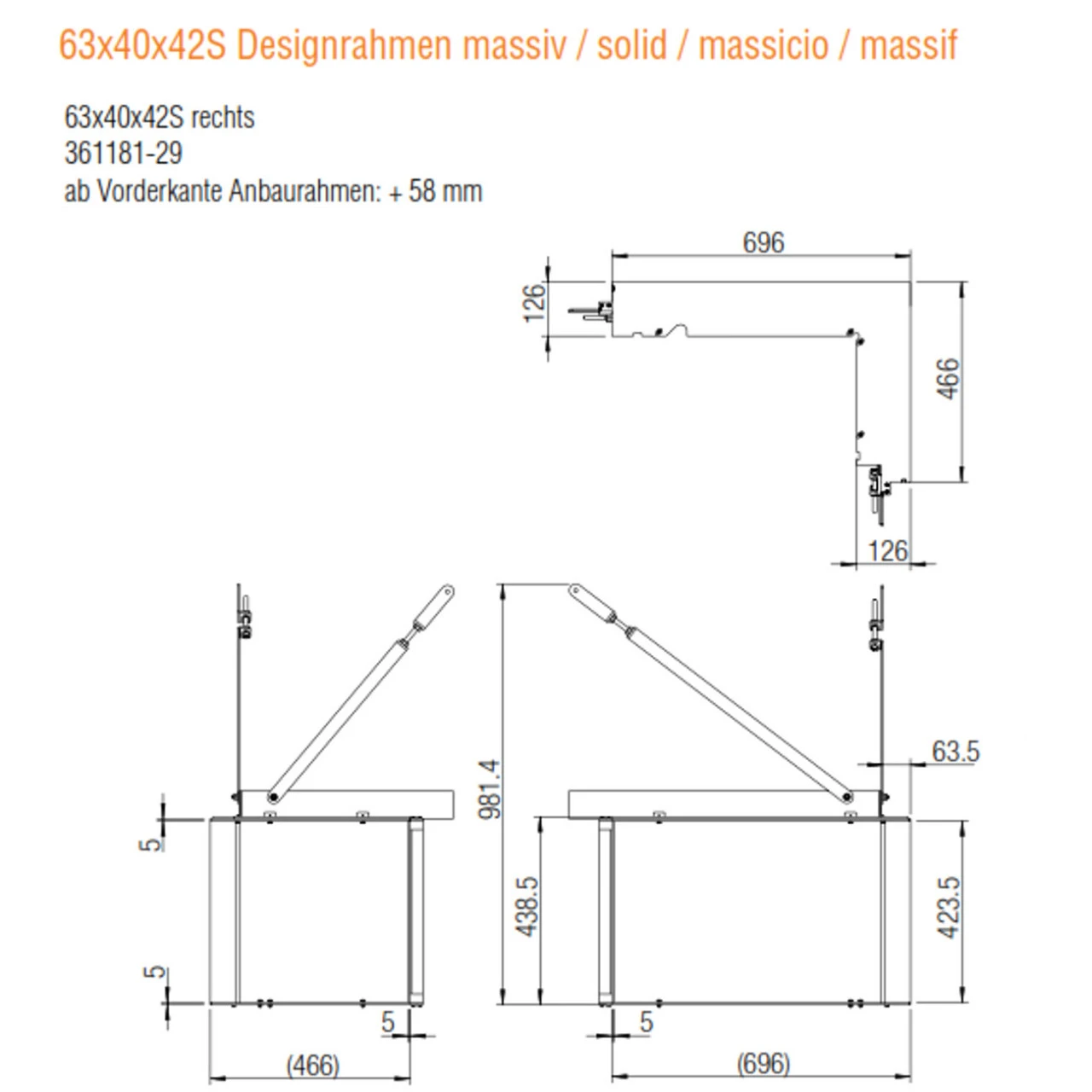 Eck-Kamineinsatz 63x40x42S Rechts Verglaste Hebetür 8kW DIBT 7 Eck-Kamineinsatz 63x40x42S Rechts Verglaste Hebetür 8kW DIBT – Bild 5