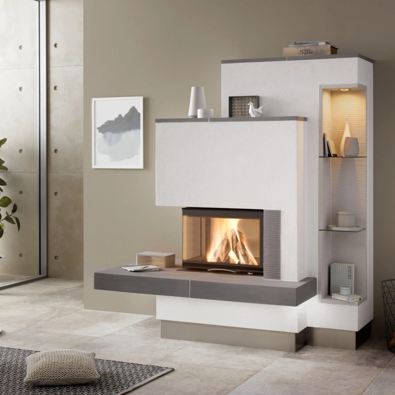 Eck-Kamineinsatz 63x40x42S Links Verglaste Hebetür 8kW DIBT 5 Eck-Kamineinsatz 63x40x42S Links Verglaste Hebetür 8kW DIBT – Bild 3