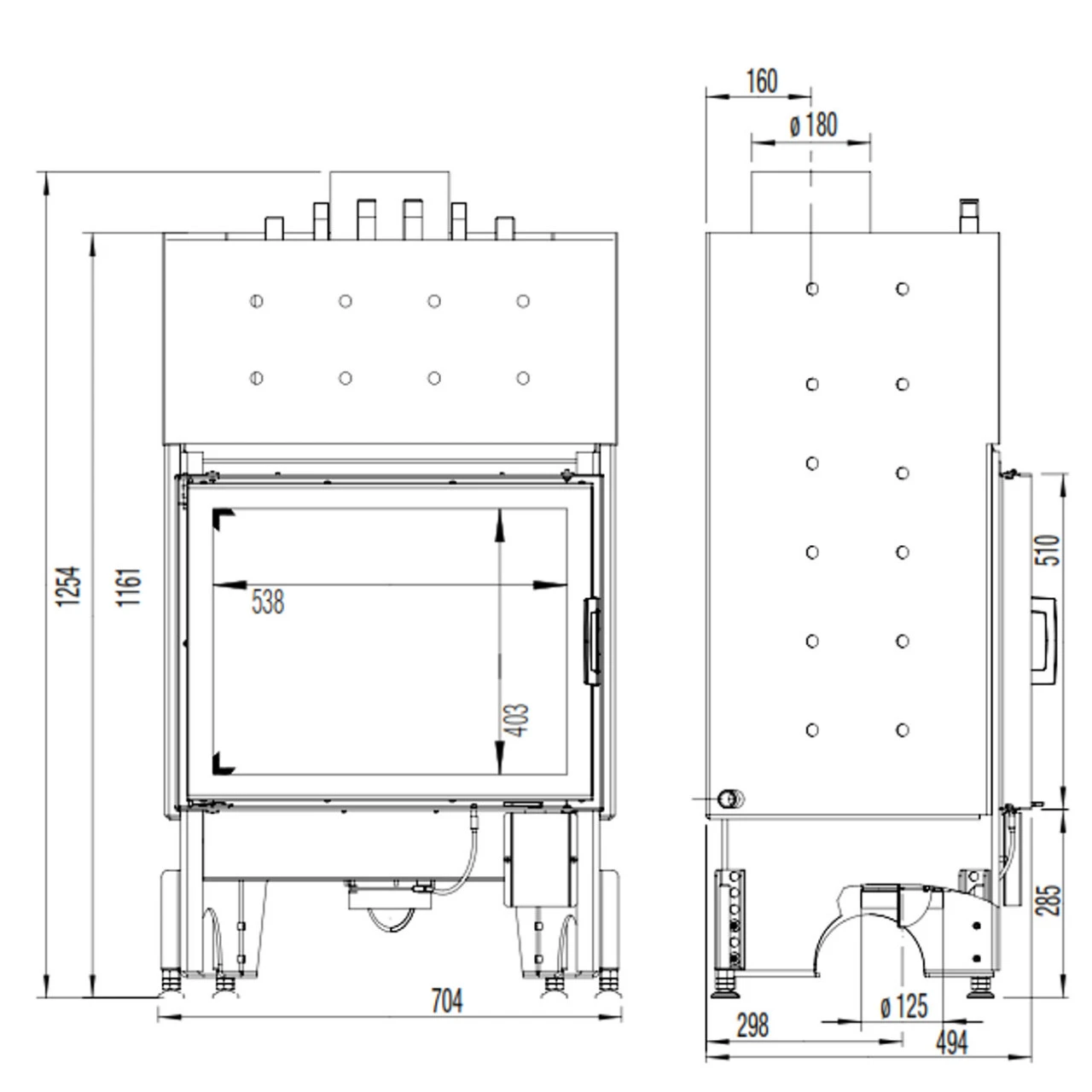 Wasser-Kamineinsatz 65x51K 12kW - 9kW Wasser - DIBt 8 Wasser-Kamineinsatz 65x51K 12kW - 9kW Wasser - DIBt – Bild 6