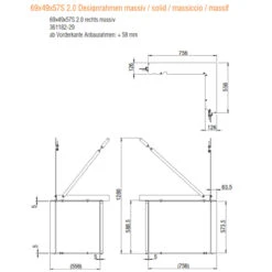 Eck-Kamineinsatz 69x49x57S Rechts Verglaste Hebetür 9kW 16 Eck-Kamineinsatz 69x49x57S Rechts Verglaste Hebetür 9kW -Besten Kamin Laden 69x49x57s desigrahmen massiv rechts 1280x1280
