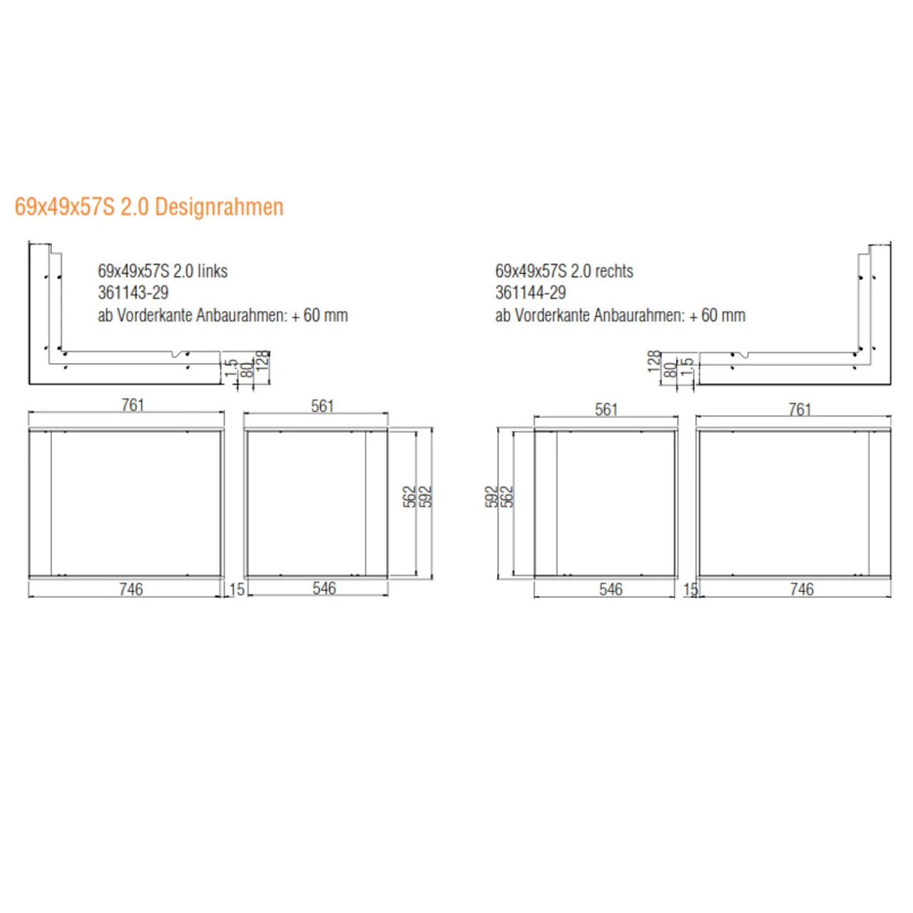 Eck-Kamineinsatz 69x49x57S Rechts Verglaste Hebetür 9kW 8 Eck-Kamineinsatz 69x49x57S Rechts Verglaste Hebetür 9kW – Bild 6