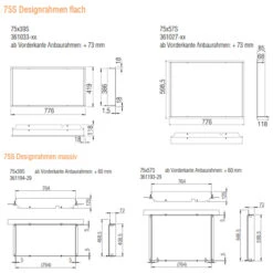 Kamineinsatz 75x39S 10kW Mit Hebetür DIBt -Besten Kamin Laden 75S blendrahmen 1280x1280