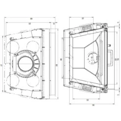 Kamineinsatz 75x39S 10kW Mit Hebetür DIBt -Besten Kamin Laden 75x39S masse2 1280x1280