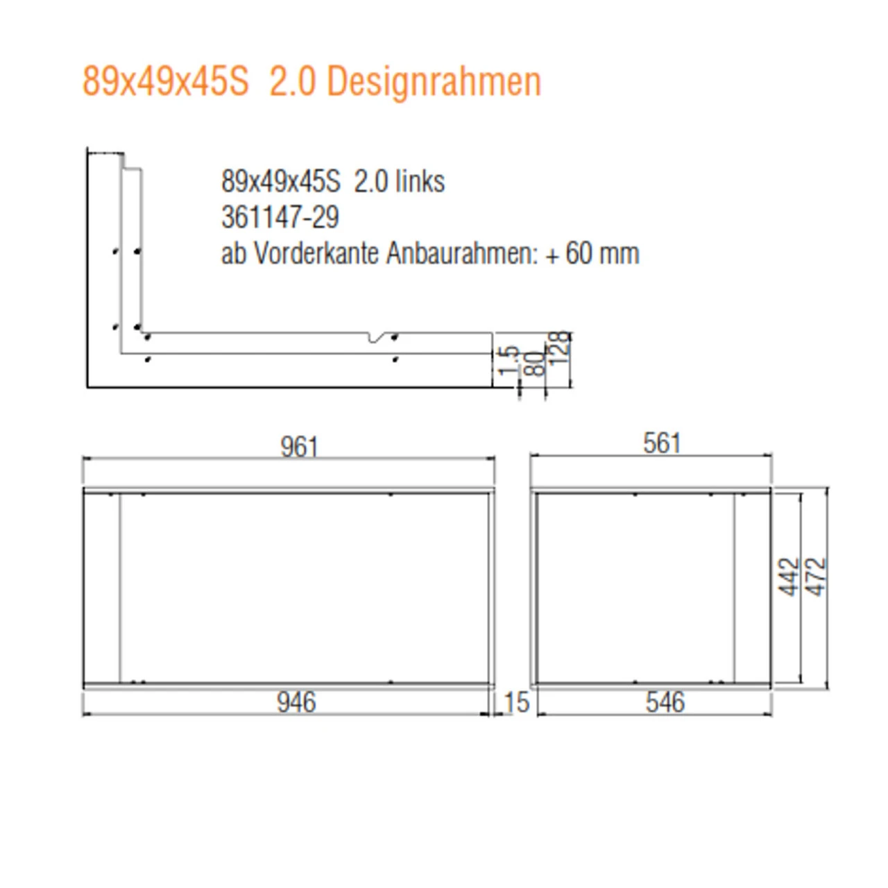 Eck-Kamineinsatz 89x49x45S Links Verglaste Hebetür 12kW 7 Eck-Kamineinsatz 89x49x45S Links Verglaste Hebetür 12kW – Bild 5