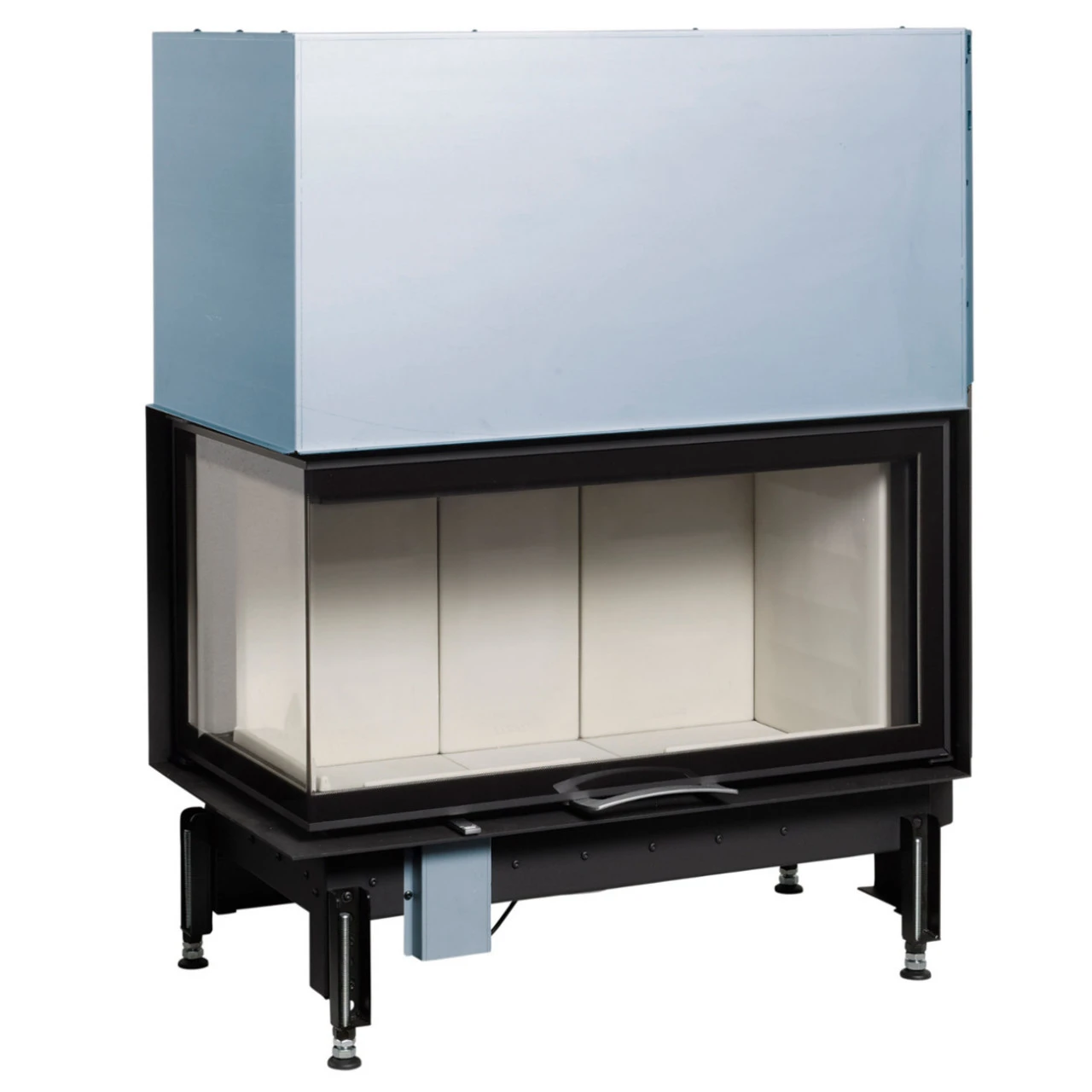 Eck-Kamineinsatz 89x49x45S Links Verglaste Hebetür 12kW 3 Eck-Kamineinsatz 89x49x45S Links Verglaste Hebetür 12kW