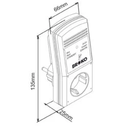 Broko BL220FT Funk-Abluft-Sicherheitschalter Mit Temperatursensor DIBT -Besten Kamin Laden BL220FRX abschaltung masse 1280x1280 1