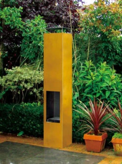 Outdoor/Garten Kamin Feuersäule Amayo XXL In Corten Stahl -Besten Kamin Laden GardenMaxX Amayo Corten IM01 1280x1280