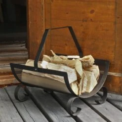 HTT Holzträger / Holzkorb Stahl Schwarz -Besten Kamin Laden HTT Holztr ger Holzkorb Schwarz int nah 1280x1280