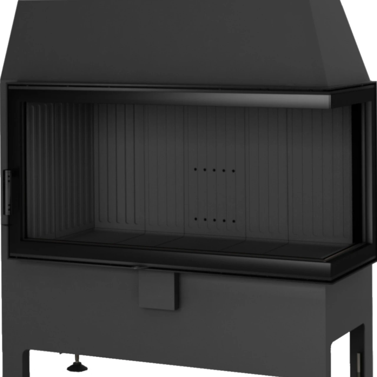 Heatro 81P Black Eck-Kamineinsatz 12kW Rechtsverglast 4 Heatro 81P Black Eck-Kamineinsatz 12kW Rechtsverglast – Bild 2