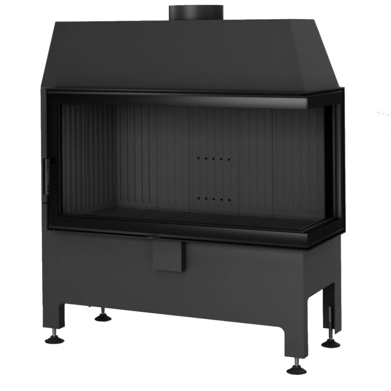 Heatro 81P Black Eck-Kamineinsatz 12kW Rechtsverglast 3 Heatro 81P Black Eck-Kamineinsatz 12kW Rechtsverglast