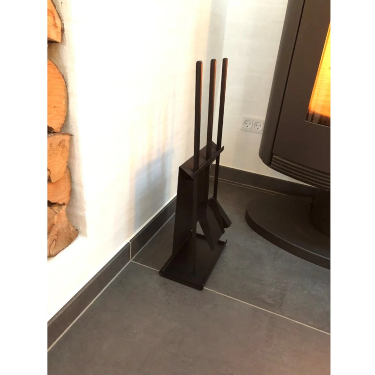 Termatech Kaminbesteck Katana Schwarz - 4 Teilig 7 Termatech Kaminbesteck Katana Schwarz - 4 Teilig – Bild 5