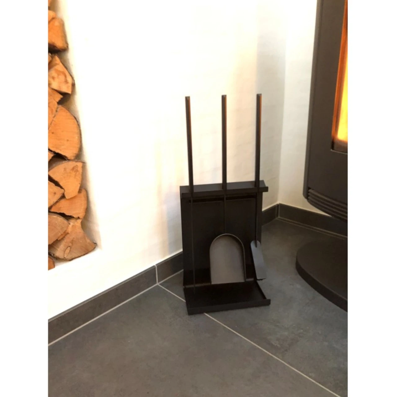 Termatech Kaminbesteck Katana Schwarz - 4 Teilig 4 Termatech Kaminbesteck Katana Schwarz - 4 Teilig – Bild 2