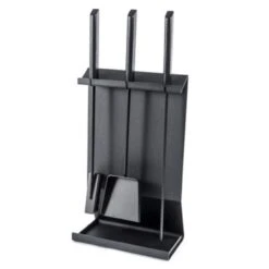 Termatech Kaminbesteck Needle Schwarz - 4 Teilig