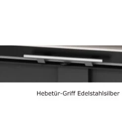 Heatro 55LH Black Eck-Kamineinsatz Mit Hebetür 9kW Linksverglast -Besten Kamin Laden Kamineinsatz Hajduk Heatro 55H Hebet r Griff silber 1280x1280