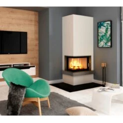 Heatro 55L Eck-Kamineinsatz 9kW Linksverglast -Besten Kamin Laden Kamineinsatz Hajduk Heatro 55L int2 1280x1280