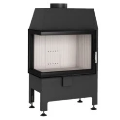 Heatro 55L Eck-Kamineinsatz 9kW Linksverglast