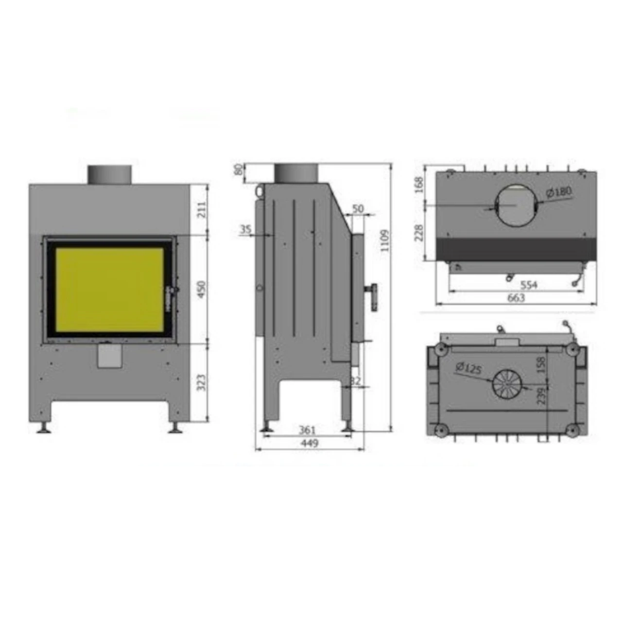 Heatro 55 Black Kamineinsatz 9kW 8 Heatro 55 Black Kamineinsatz 9kW – Bild 6