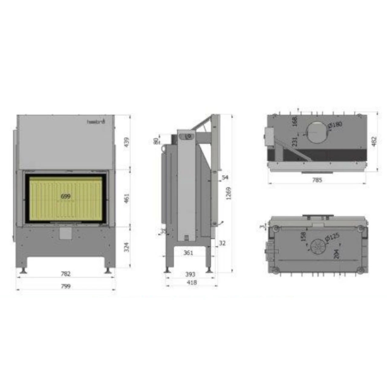Heatro 69H Kamineinsatz Mit Hebetür 11kW 10 Heatro 69H Kamineinsatz Mit Hebetür 11kW – Bild 8