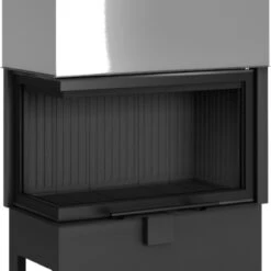 Heatro 69LH Black Eck-Kamineinsatz Mit Hebetür 11kW Linksverglast -Besten Kamin Laden Kamineinsatz Hajduk Heatro 69LH Black Brennkammer Hebet r 1280x1280