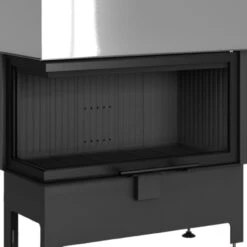 Heatro 81LH Black Eck-Kamineinsatz Mit Hebetür 12kW Linksverglast -Besten Kamin Laden Kamineinsatz Hajduk Heatro 81LH Black Brennkammer Hebet r 1280x1280