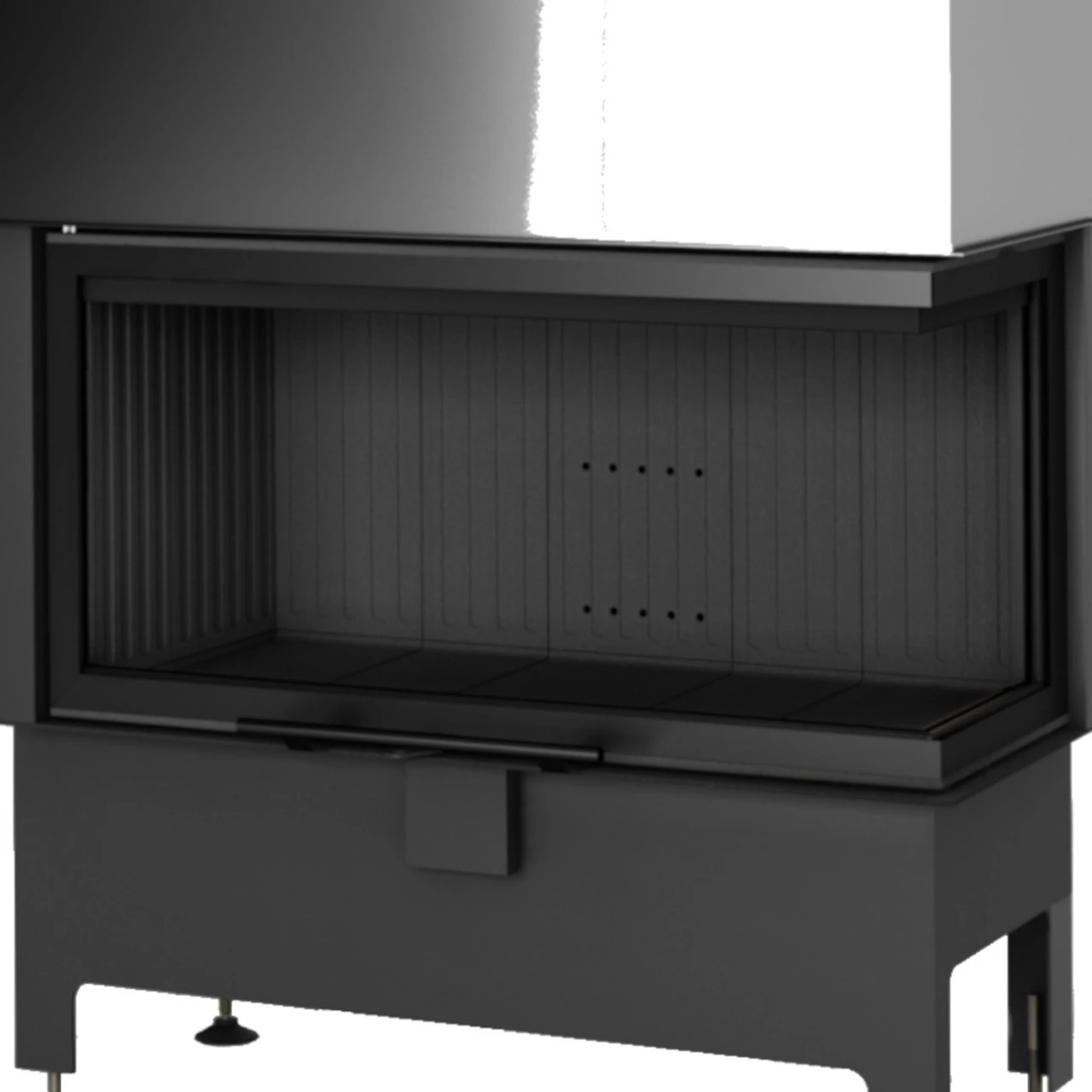 Heatro 81PH Black Eck-Kamineinsatz Mit Hebetür 12kW Rechtsverglast 4 Heatro 81PH Black Eck-Kamineinsatz Mit Hebetür 12kW Rechtsverglast – Bild 2