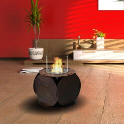 GlammFire Lira Biokamin / Bioethanol Kamin Corten Stahl -Besten Kamin Laden Lira web5 1280x1280