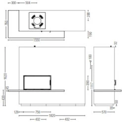 Miu Xtra Designer Kaminbausatz 10kW DIBt Und Wärmespeicherung -Besten Kamin Laden Miu xtra masse 1280x1280