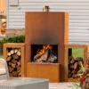 Outdoor/Garten Kamin Feuersäule Pinacate In Corten Stahl -Besten Kamin Laden Pinacate Corten Woodstock 1280x1280