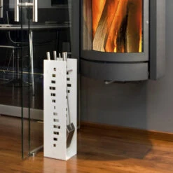 Designer Kaminbesteck Mit Quadraten Weiß -Besten Kamin Laden ad03w web2 1280x1280