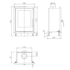 Alicante Warmluft Kamineinsatz 8kW -Besten Kamin Laden alicante kamineinsatz masse 1280x1280