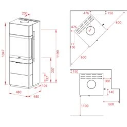 Allure Panorama Kaminofen 6kW -Besten Kamin Laden allure panorama kaminofen masse 1280x1280