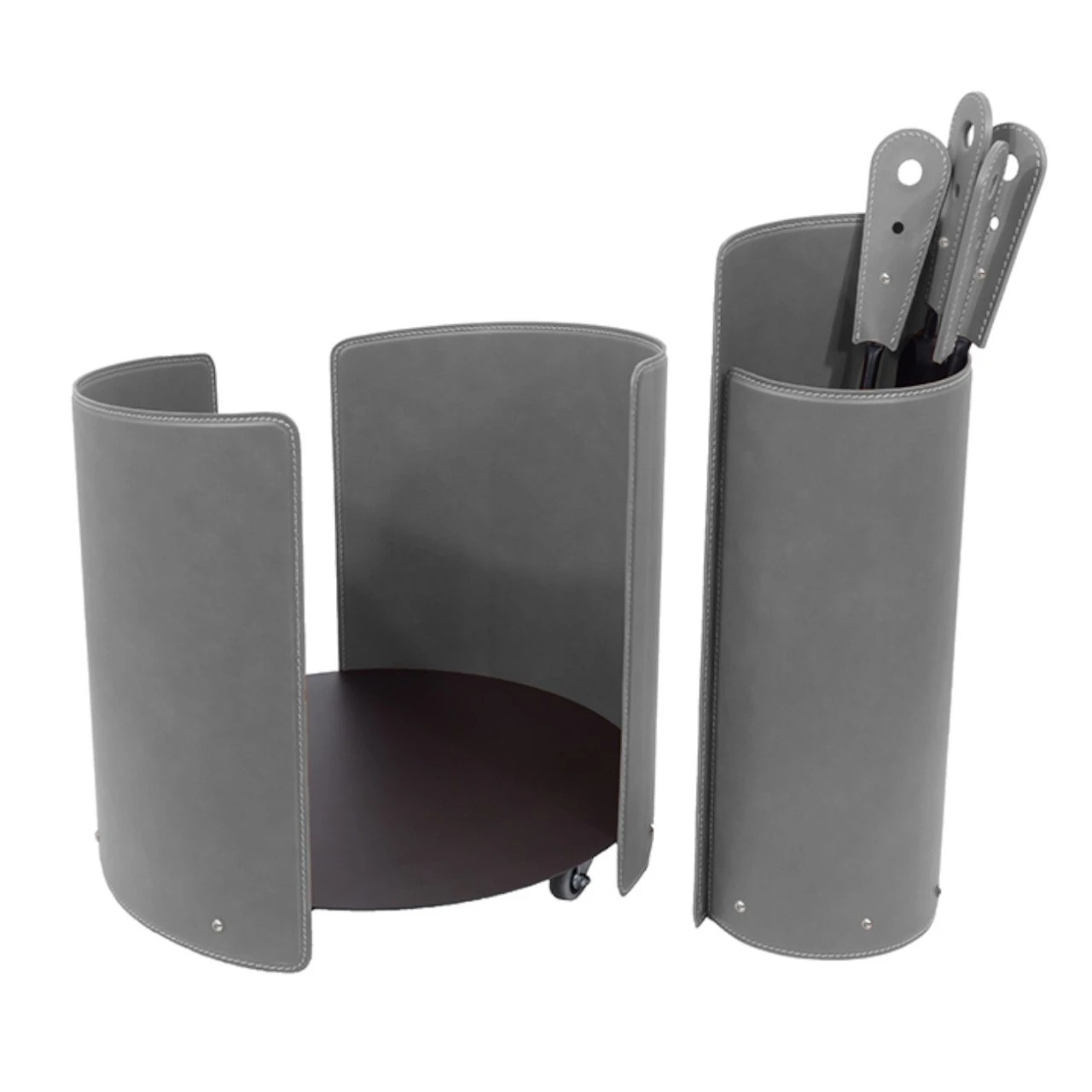 Alycad Designer Kaminbesteckset Und Holzkorb Anthrazit 3 Alycad Designer Kaminbesteckset Und Holzkorb Anthrazit