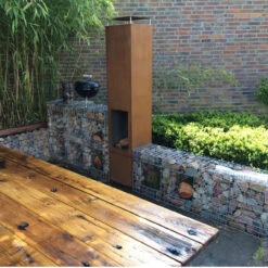 Outdoor/Garten Kamin Feuersäule Amayo XXL In Corten Stahl -Besten Kamin Laden amayo corten web2 1280x1280