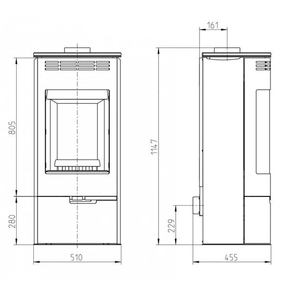 Andorra Kaminofen Gussgrau 7kW 16 Andorra Kaminofen Gussgrau 7kW – Bild 14