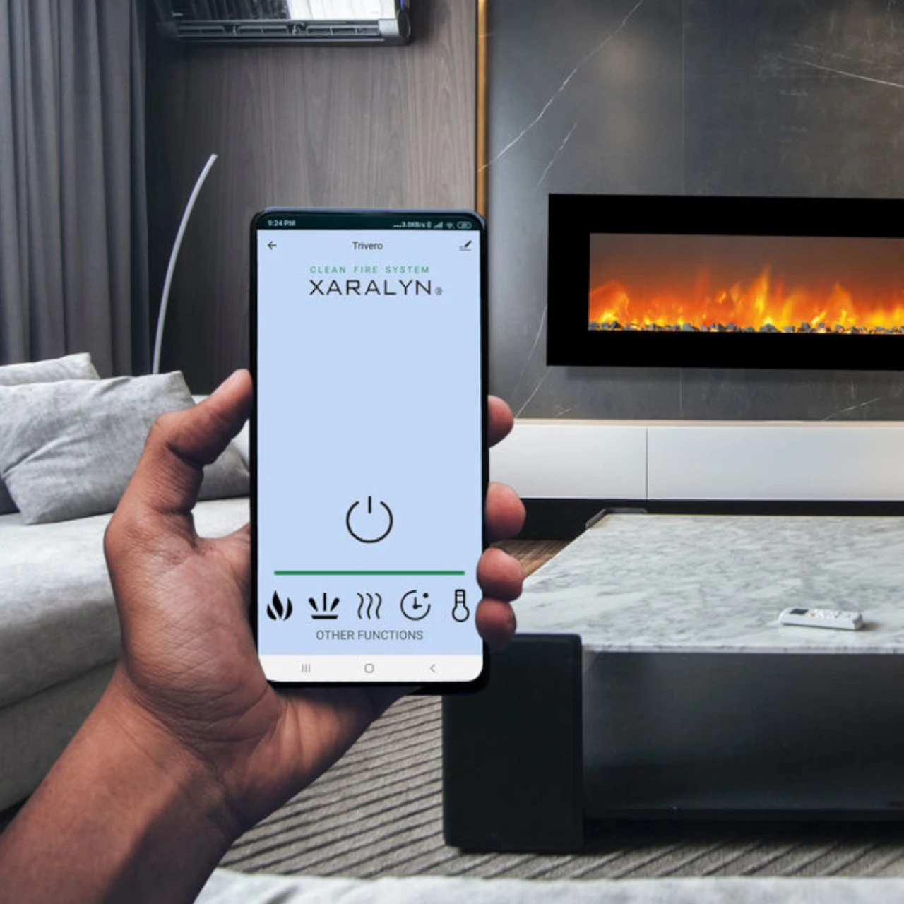 Trivero 180 SMART LED Wandkamin Einbaukamin 4 Trivero 180 SMART LED Wandkamin Einbaukamin – Bild 2