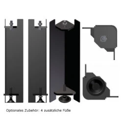 Aquario O12 Wasserführender-Kamineinsatz 12kW -Besten Kamin Laden aquario zusaetzliche fuesse 1280x1280 8