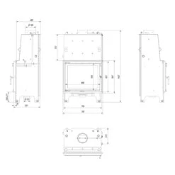 Aquario A18 Wasserführender-Kamineinsatz 18kW Doppelverglast -Besten Kamin Laden aquario a 18 dg masse 1280x1280