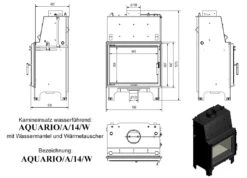 Aquario A14 Wasserführender-Kamineinsatz 14kW 17 Aquario A14 Wasserführender-Kamineinsatz 14kW -Besten Kamin Laden aquarioa14 masse 1280x1280
