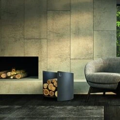 Arena Designer Stahl Holzlege Anthrazit Mit Rollen -Besten Kamin Laden arena designer holzkorb grau web1 1280x1280