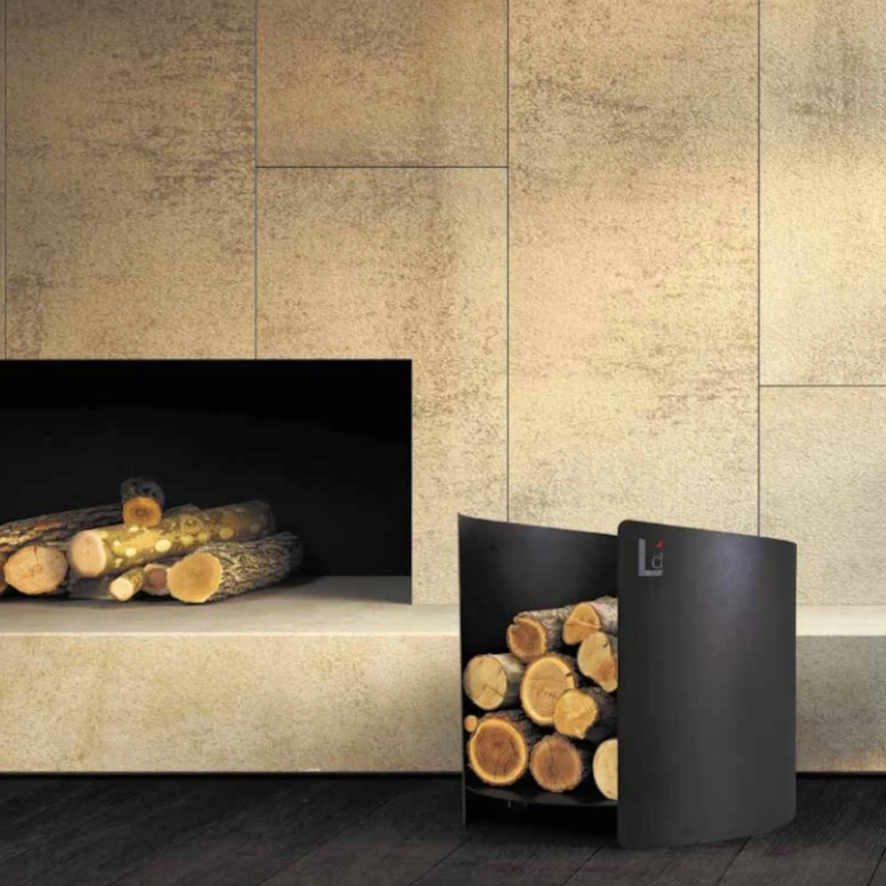 Arcad Designer Kaminbesteckset Und Holzkorb Schwarz 8 Arcad Designer Kaminbesteckset Und Holzkorb Schwarz – Bild 6