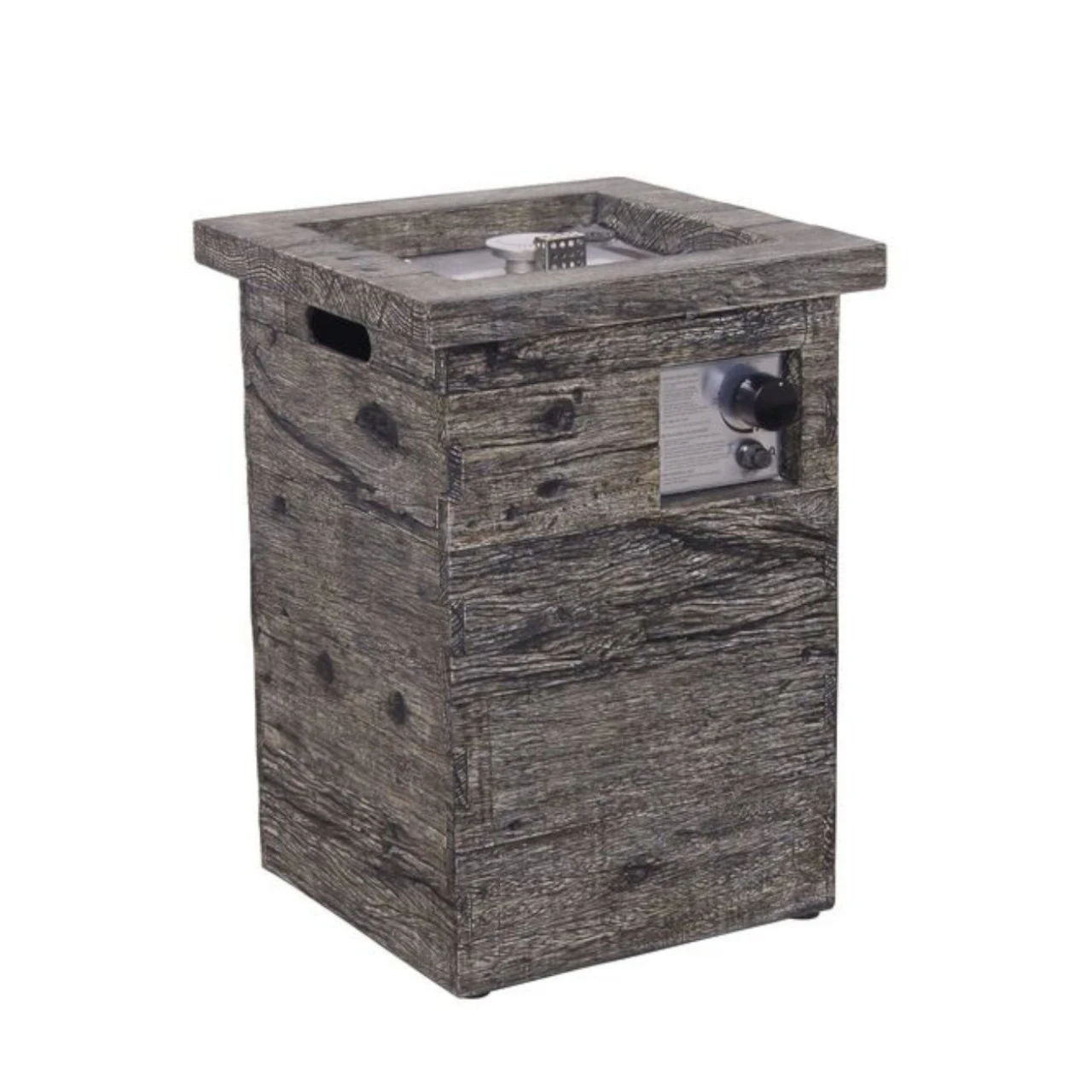 Column 50 Gaskamin Außenkamin Holzoptik 5 Column 50 Gaskamin Außenkamin Holzoptik – Bild 3