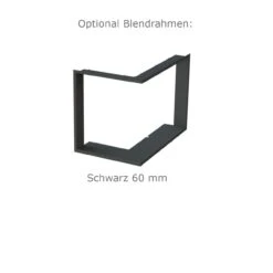 Therm V10CP Eck-Kamineinsatz Hebetür Rechts 13kW -Besten Kamin Laden auswahl blendrahmen 60mm rechts links 1280x1280