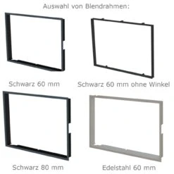Aquatic Twin V8 Wasser Tunnel-Kamineinsatz 14kW -Besten Kamin Laden auswahl blendrahmen gerade 1280x1280 15