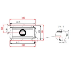 Double Feel 6N Tunnel-Kamineinsatz 5kW -Besten Kamin Laden bef double feel 6 n masse2 1280x1280