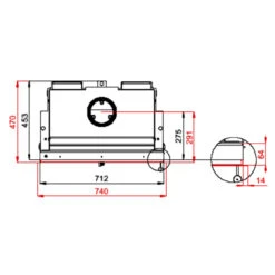Therm 7 Kamineinsatz 7kW Schwenktür -Besten Kamin Laden bef therm 7 masse2 1280x1280
