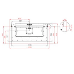 Therm V10C 3 Seitiger Panorama Kamineinsatz 13kW -Besten Kamin Laden bef thermv10c masse3 1280x1280