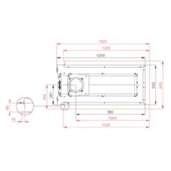 Therm V10U Panorama 3-seitiger Kamineinsatz 13kW -Besten Kamin Laden bef thermv10u masse3 1280x1280