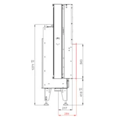 Therm V12 Panorama Kamineinsatz 13kW -Besten Kamin Laden bef thermv12 masse2 1280x1280